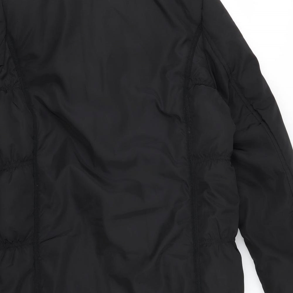 Damart Womens Black   Overcoat Coat Size 10