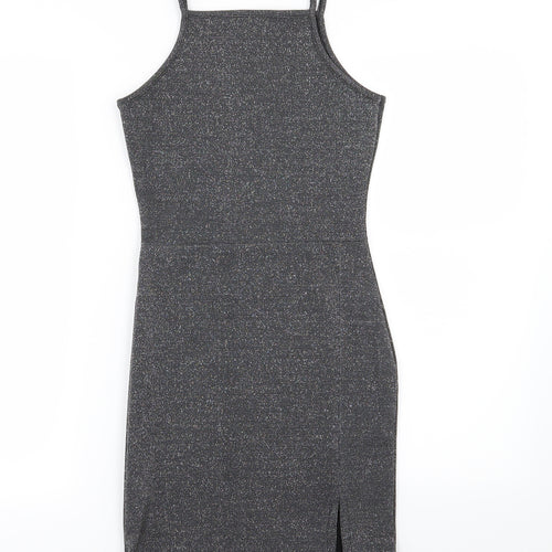 Missguided Womens Silver   Bodycon  Size 6