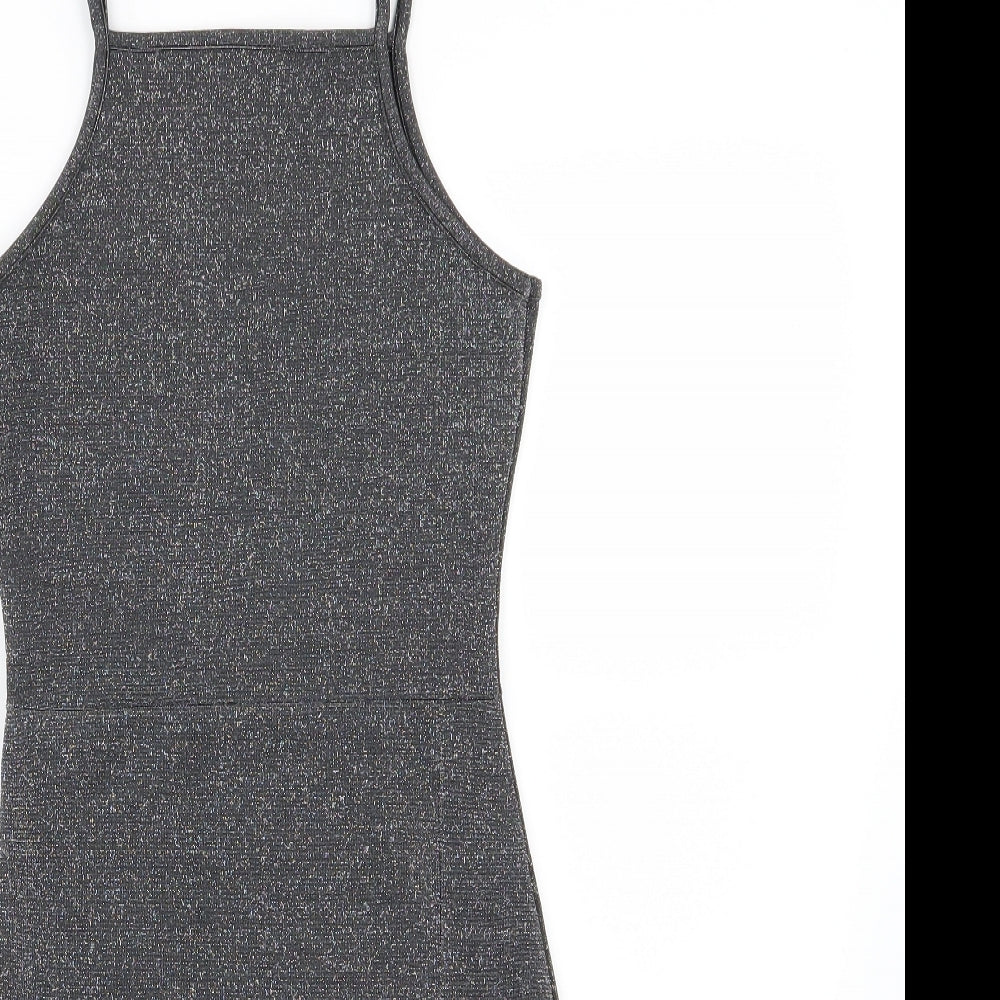 Missguided Womens Silver   Bodycon  Size 6