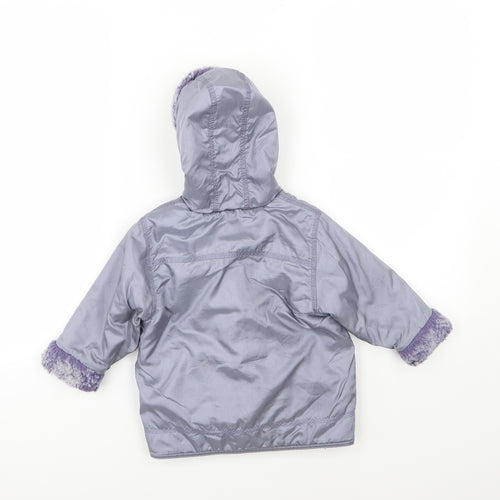 NEXT Girls Purple   Basic Coat Coat Size 12-18 Months