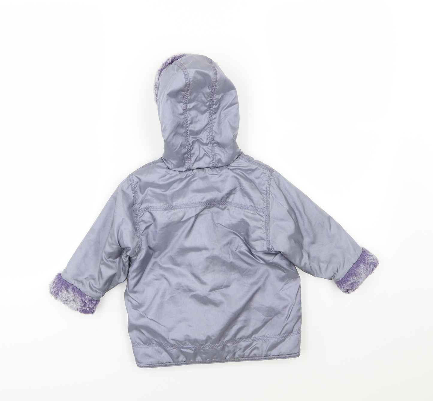NEXT Girls Purple   Basic Coat Coat Size 12-18 Months