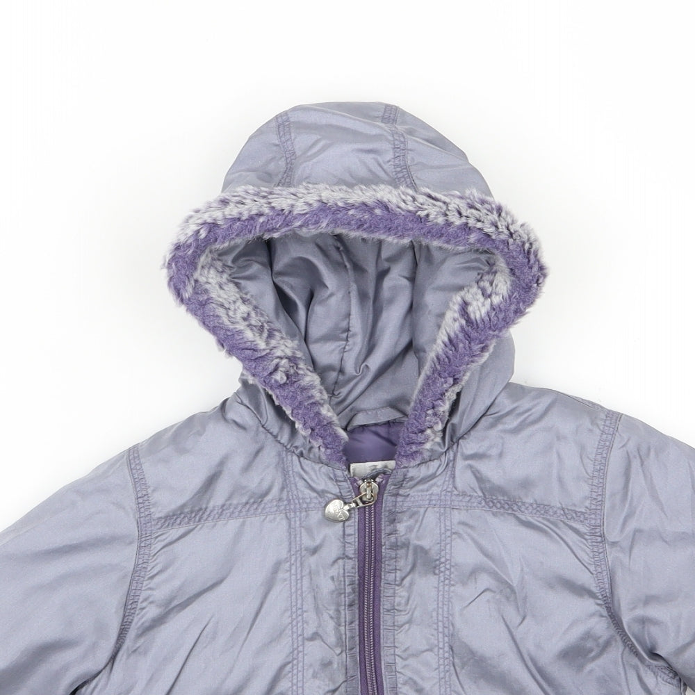 NEXT Girls Purple   Basic Coat Coat Size 12-18 Months