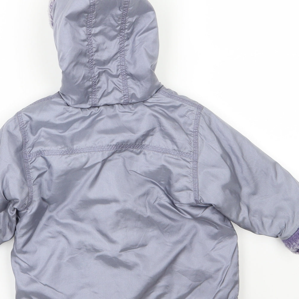 NEXT Girls Purple   Basic Coat Coat Size 12-18 Months