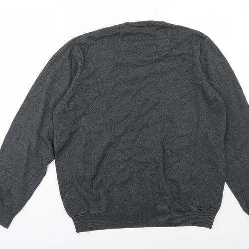Marks and Spencer Mens Grey  Knit Pullover Jumper Size L
