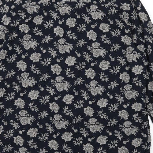 ASOS Mens Blue Floral   Button-Up Size L