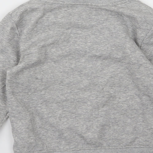 H&M Boys Grey  Jersey Pullover Sweatshirt Size 6-7 Years  - Tiger