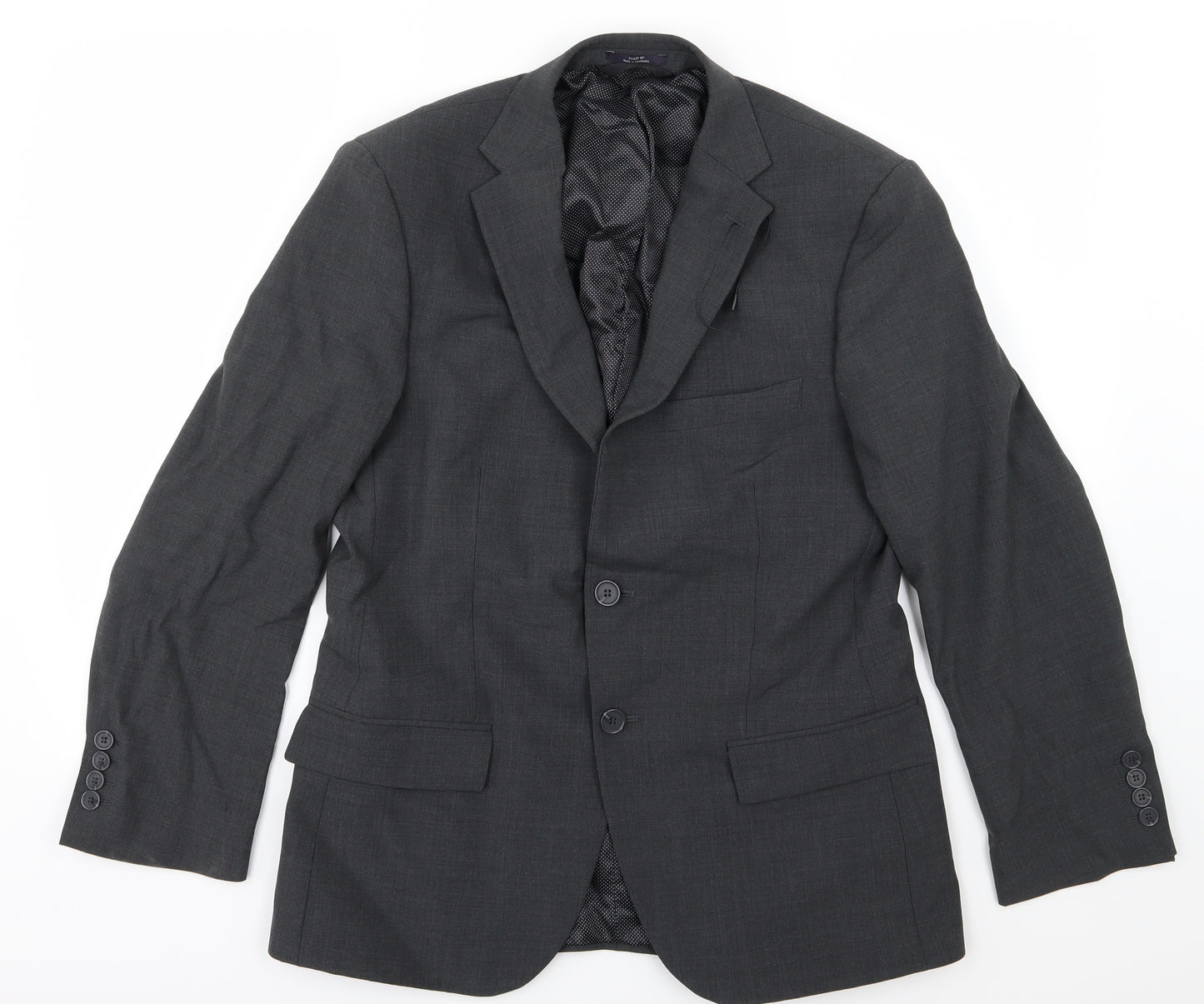 Marks and Spencer Mens Grey   Jacket Suit Jacket Size 38