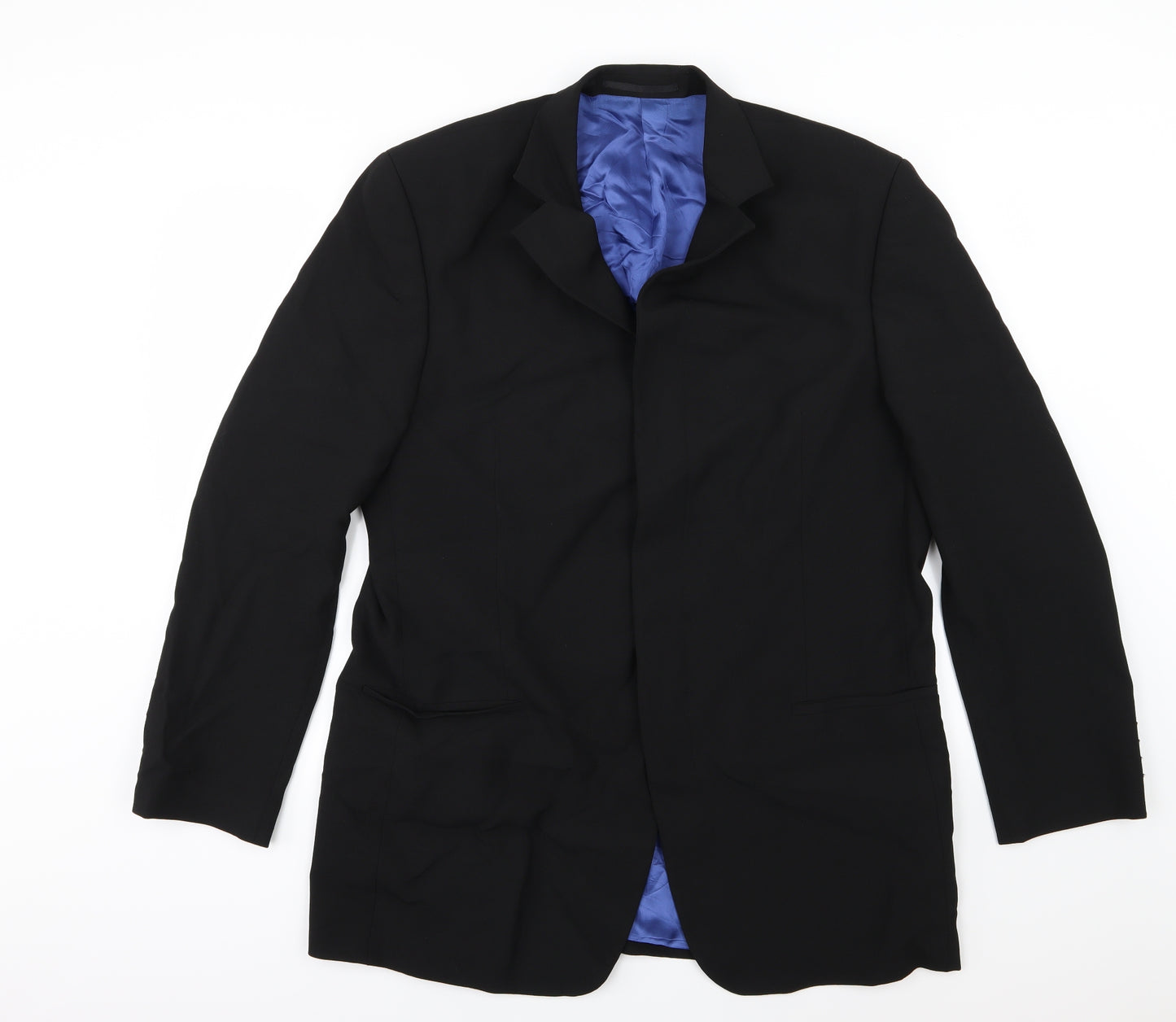Hugo James Mens Black   Jacket Suit Jacket Size 44