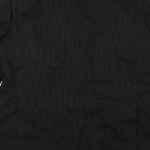 Marks and Spencer Mens Black Striped  Jacket Suit Jacket Size 40