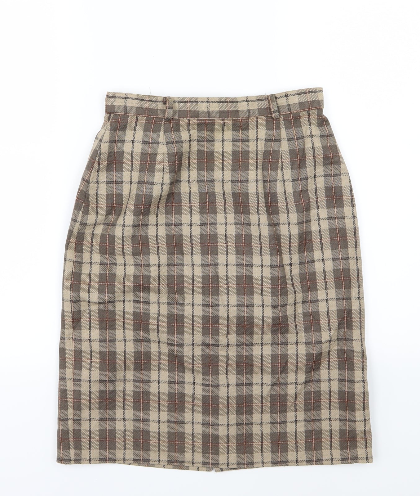 Essentials Womens Brown Striped  Straight & Pencil Skirt Size 26 in