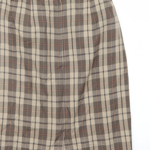 Essentials Womens Brown Striped  Straight & Pencil Skirt Size 26 in