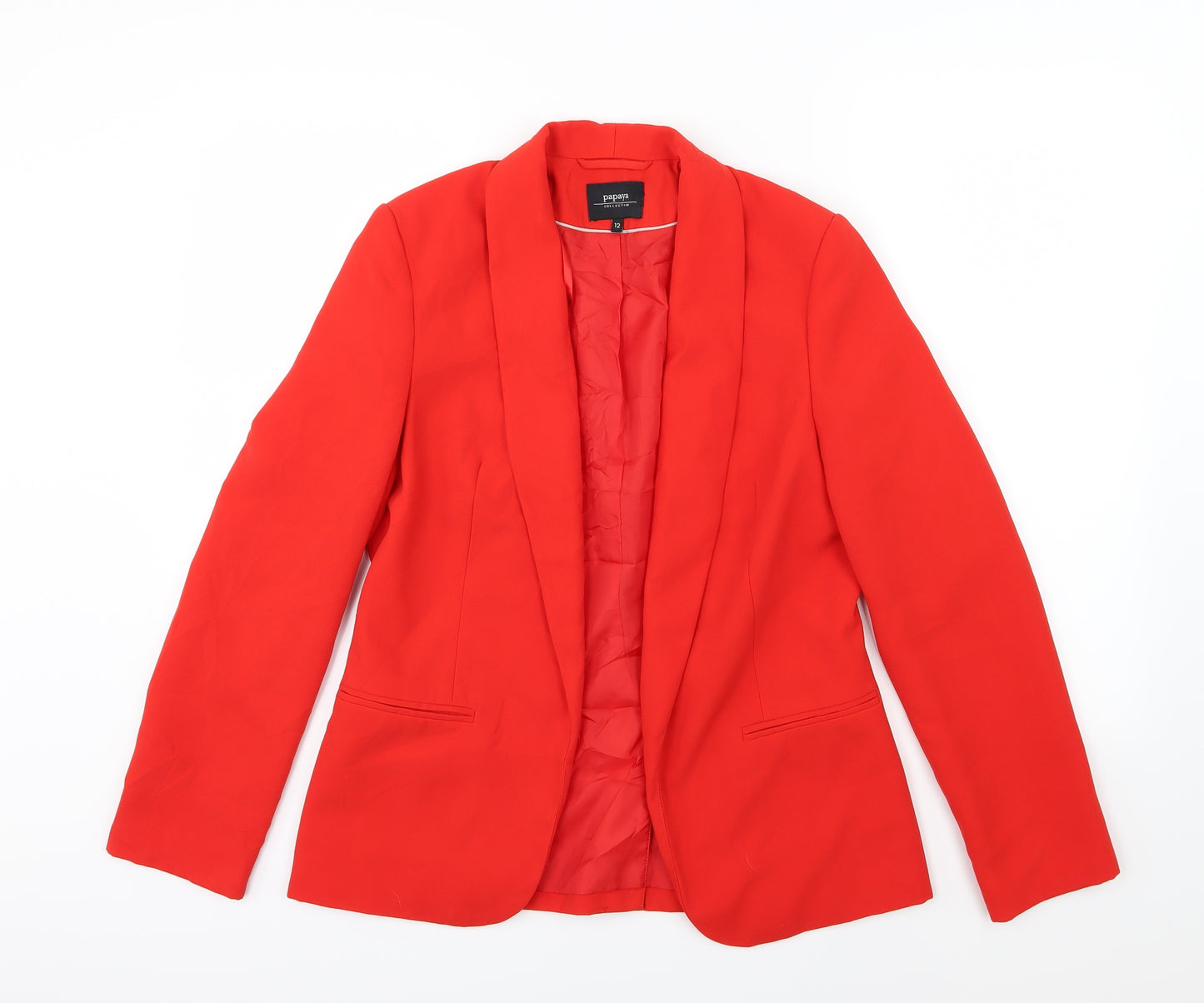 Papaya Womens Red   Jacket Blazer Size 12