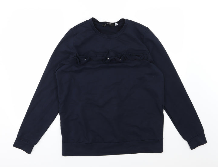 Dorothy Perkins Womens Blue Jersey Pullover Sweatshirt Size 12