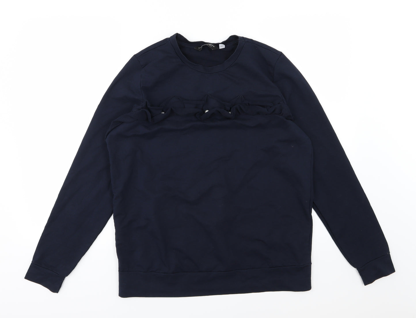 Dorothy Perkins Womens Blue  Jersey Pullover Sweatshirt Size 12