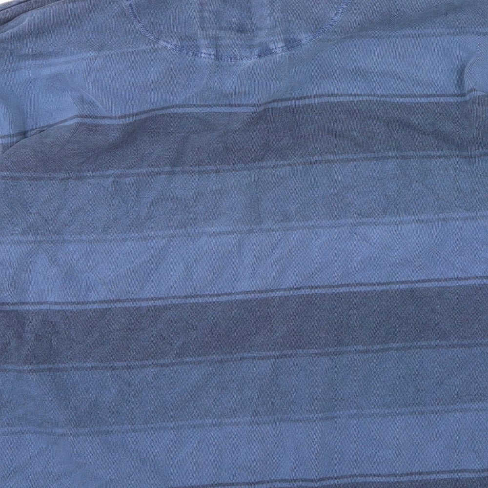 Marks and Spencer Mens Blue Striped   Polo Size XL