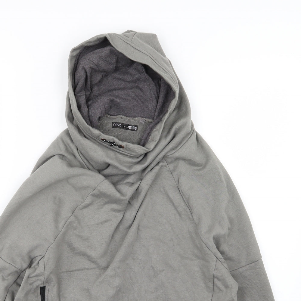 NEXT Boys Grey  Jersey Pullover Hoodie Size 13 Years