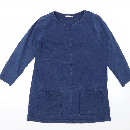 TU Womens Blue  Denim A-Line  Size 14