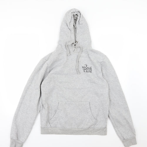 Rough Child Mens Grey  Jersey Pullover Hoodie Size M