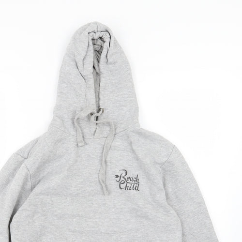 Rough Child Mens Grey  Jersey Pullover Hoodie Size M