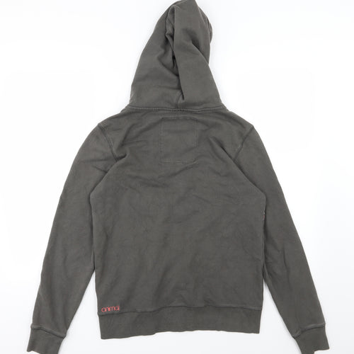 Animal Womens Grey Geometric Jersey Full Zip Hoodie Size 10