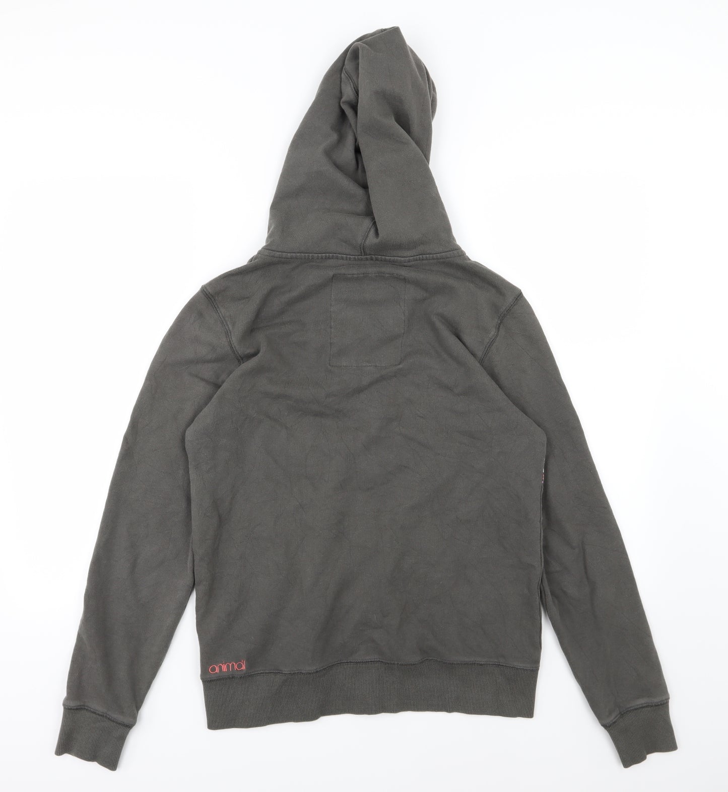 Animal Womens Grey Geometric Jersey Full Zip Hoodie Size 10