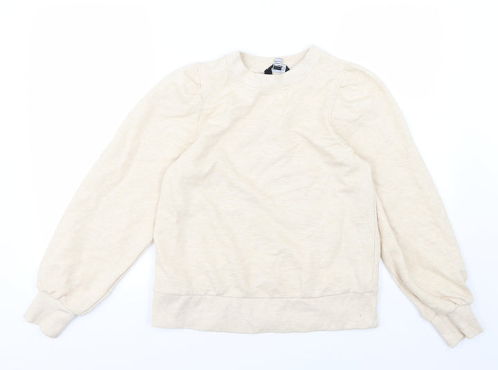 Dorothy Perkins Womens Beige Jersey Pullover Sweatshirt Size 8