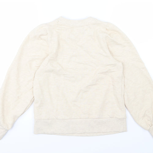 Dorothy Perkins Womens Beige  Jersey Pullover Sweatshirt Size 8