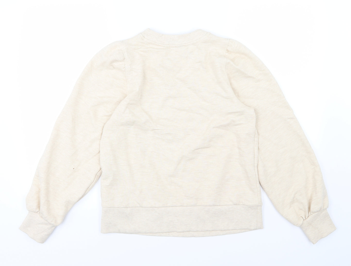 Dorothy Perkins Womens Beige  Jersey Pullover Sweatshirt Size 8