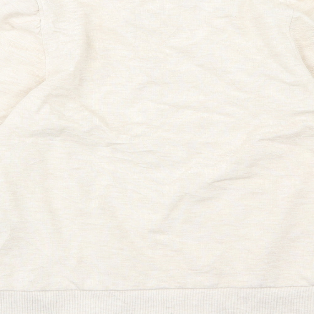 Dorothy Perkins Womens Beige  Jersey Pullover Sweatshirt Size 8