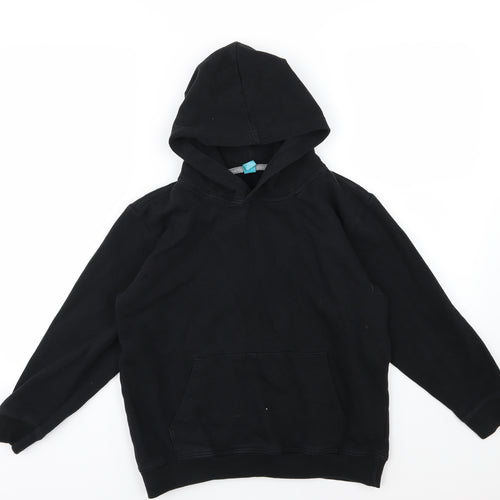 Spreadshirt Boys Black  Jersey Pullover Hoodie Size 12-13 Years  - Sunday League