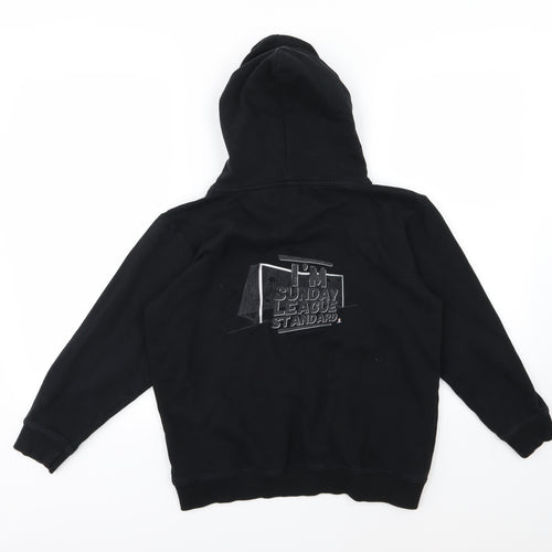 Spreadshirt Boys Black  Jersey Pullover Hoodie Size 12-13 Years  - Sunday League