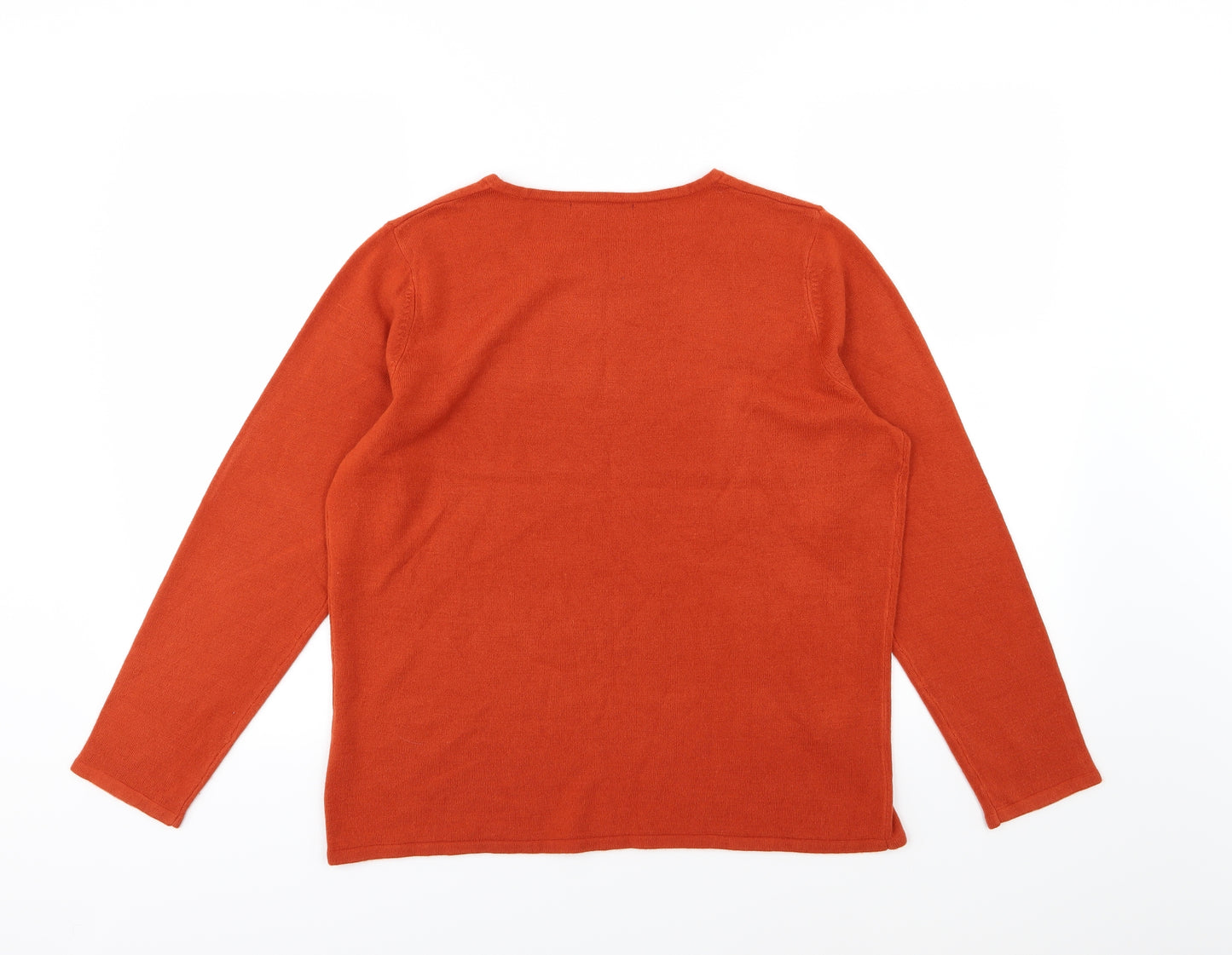 Preworn Mens Brown  Knit Pullover Jumper Size M