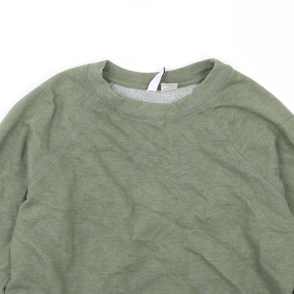 Divided by H&M Womens Green  Jersey Pullover Sweatshirt Size S