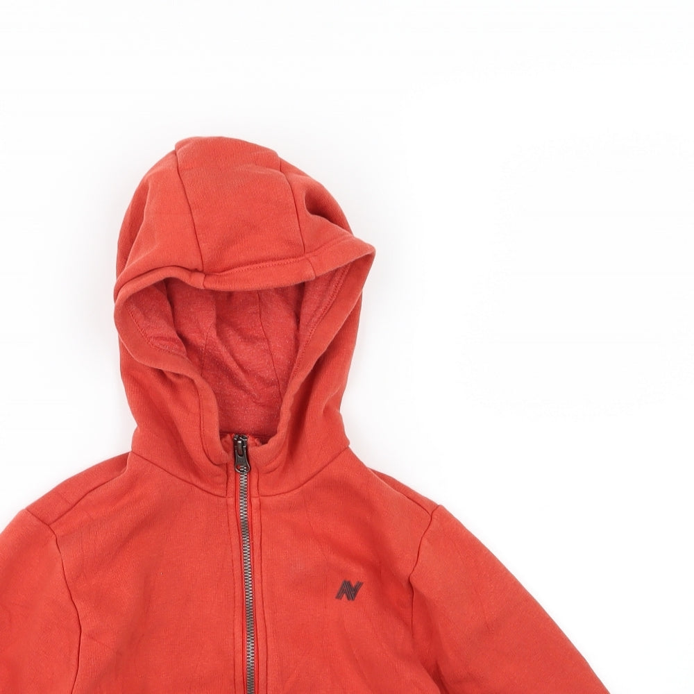 NEXT Boys Red  Jersey Full Zip Hoodie Size 5 Years