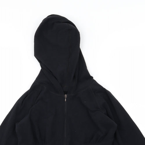 FILA Womens Black  Jersey Full Zip Hoodie Size M