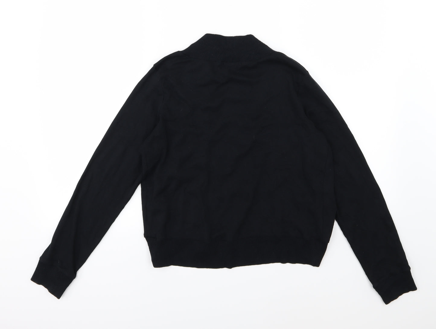 Marks and Spencer Womens Black  Jersey Cardigan Jumper Size 18