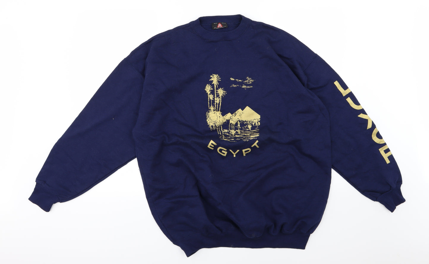 JIL Womens Blue  Jersey Pullover Sweatshirt Size 14  - Egypt