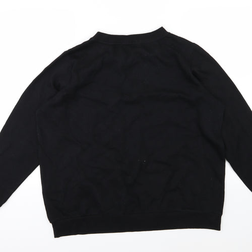 Primark Womens Black  Knit Pullover Jumper Size XL  - Beaded