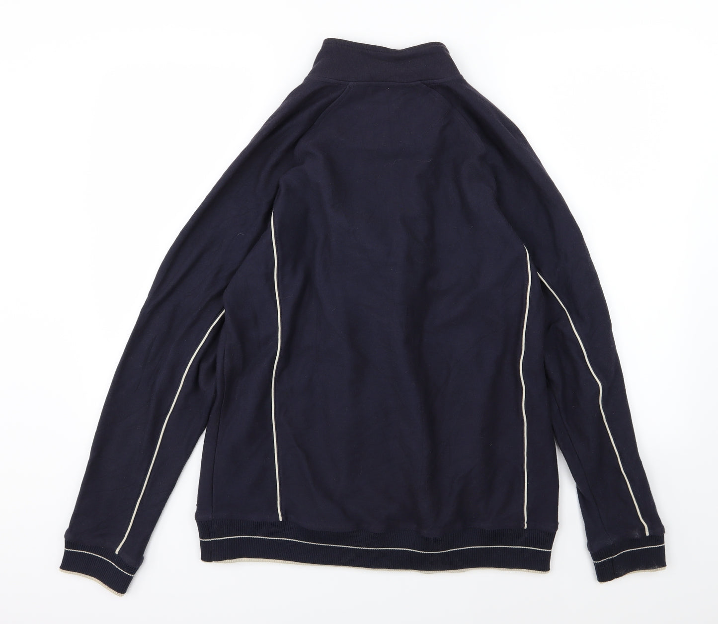 Easy Mens Blue  Jersey Full Zip Sweatshirt Size L