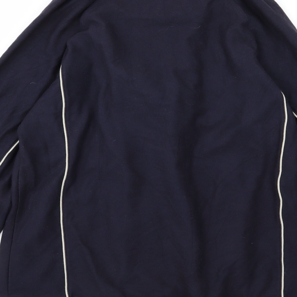 Easy Mens Blue  Jersey Full Zip Sweatshirt Size L
