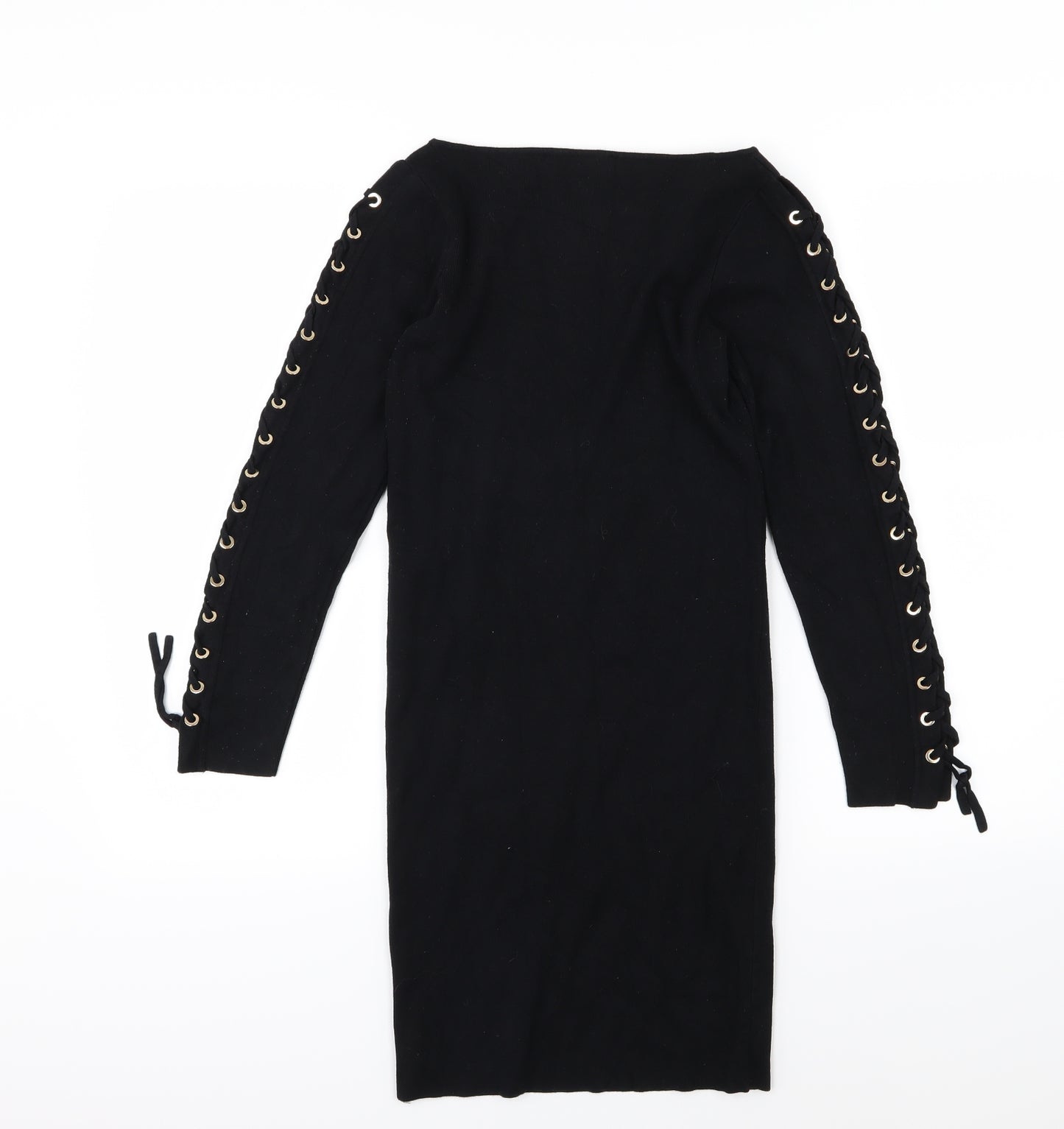 Zara Womens Black  Knit Jumper Dress  Size M