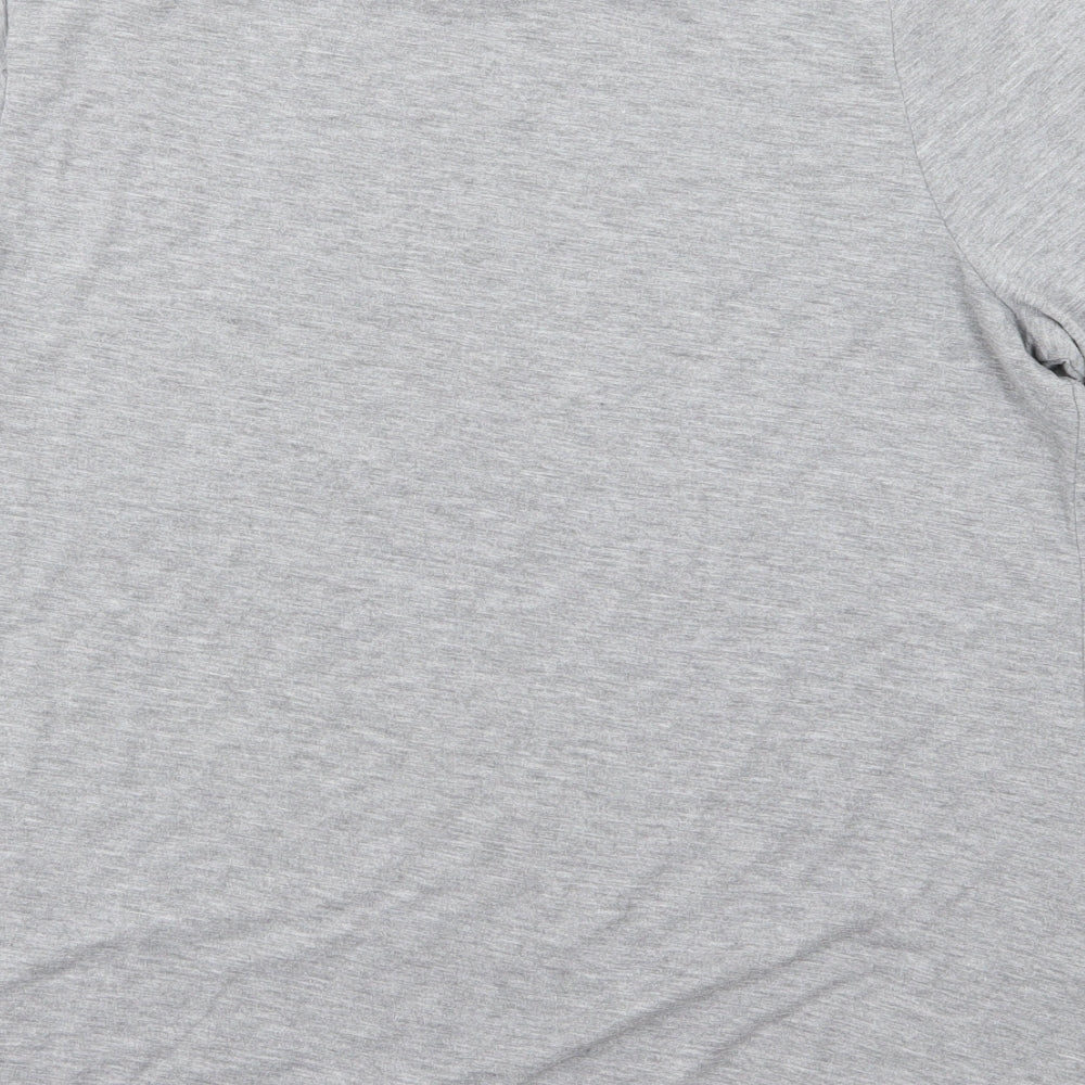 George Womens Grey Floral Jersey Basic T-Shirt Size 20