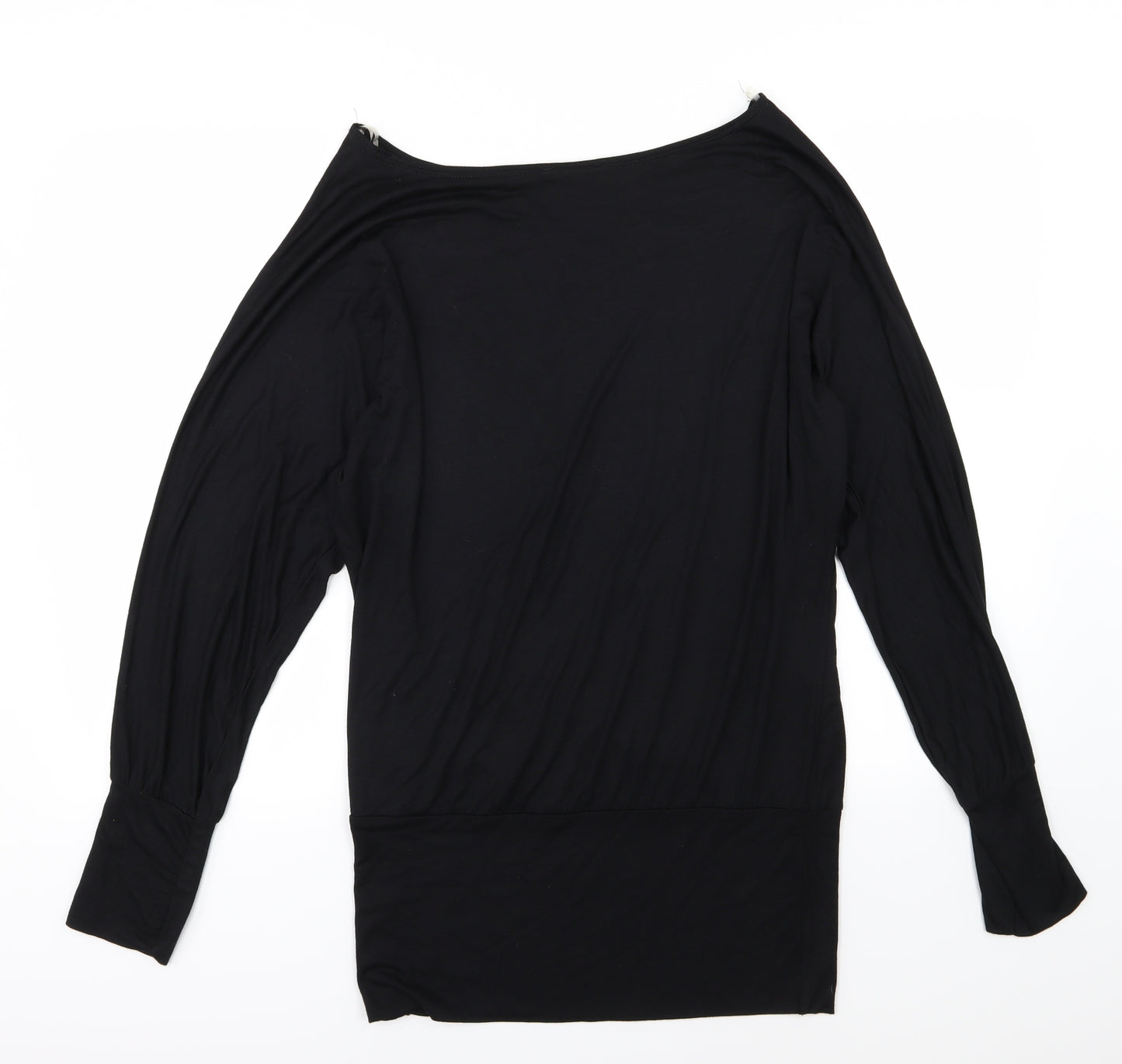 Preworn Womens Black  Jersey Basic T-Shirt Size 2XL
