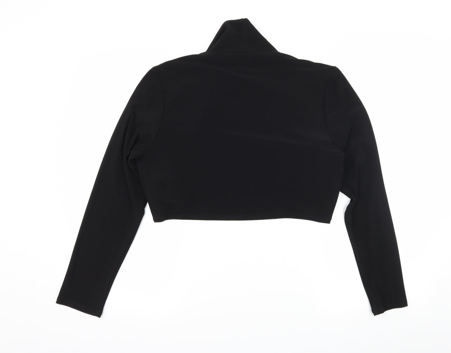 Frank Lyman Womens Black  Jersey Shrug Jumper Size 14