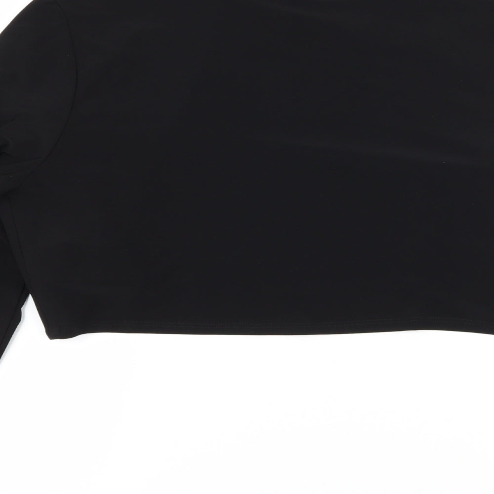 Frank Lyman Womens Black  Jersey Shrug Jumper Size 14