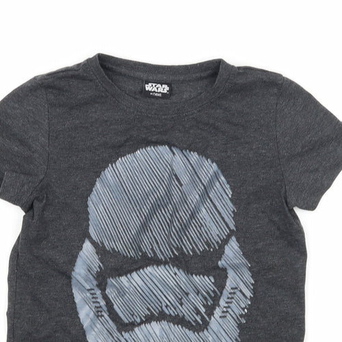 NEXT Boys Grey  Jersey Basic T-Shirt Size 5 Years  - Storm Trooper