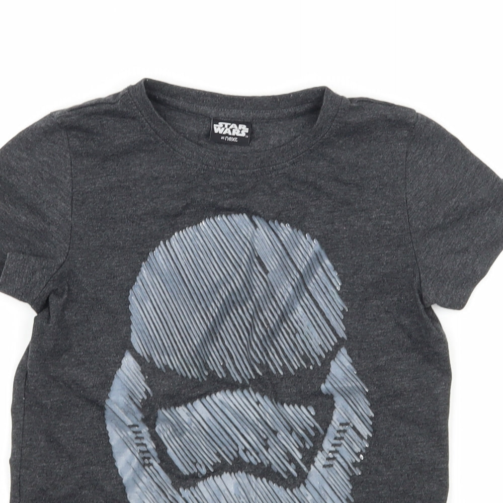 NEXT Boys Grey  Jersey Basic T-Shirt Size 5 Years  - Storm Trooper