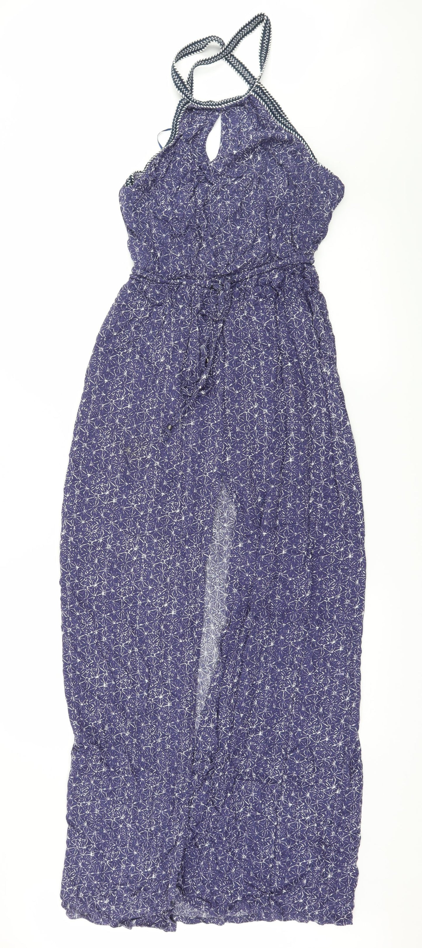 New Look Womens Blue Geometric  Maxi  Size 8