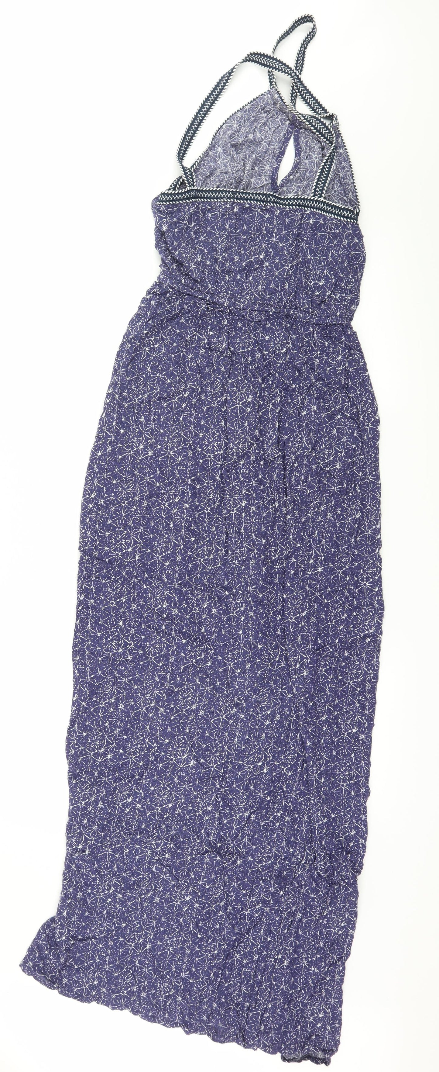 New Look Womens Blue Geometric  Maxi  Size 8