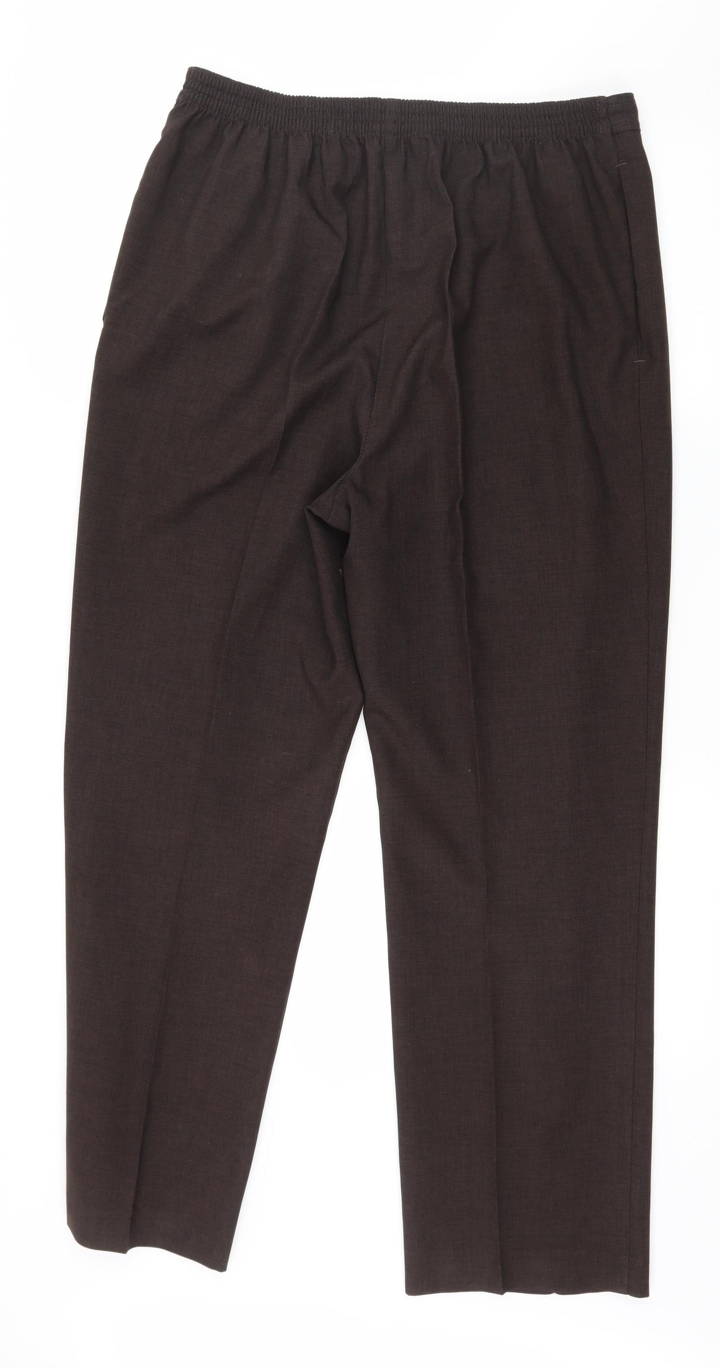 Marks and Spencer Womens Brown   Trousers  Size 16 L28 in